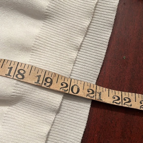 Salo la fille white flutter sleeve top sz L Women - Picture 8 of 9